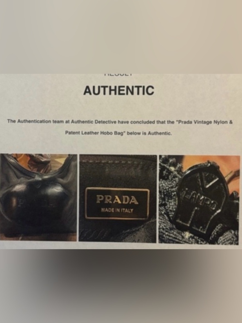 Authentic Prada black Tessuto Nylon Shoulder Bag with Leather Plaque - Picture 16 of 16